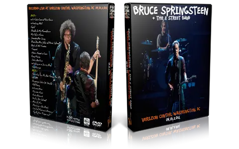 Artwork Cover of Bruce Springsteen 2012-04-01 DVD Verizon Center Audience