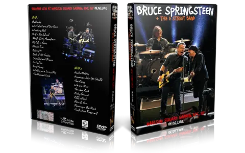 Artwork Cover of Bruce Springsteen 2012-04-06 DVD New York City Audience