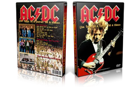 Artwork Cover of ACDC Compilation DVD Tokyo 1981 and Detroit 1983 Proshot