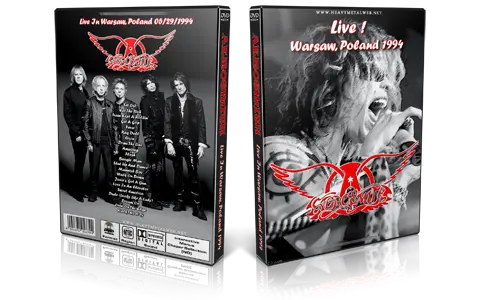 Artwork Cover of Aerosmith 1994-05-29 DVD Warsaw Proshot