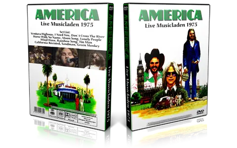 Artwork Cover of America Compilation DVD Musicladen 1975 Proshot