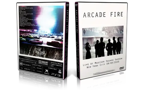 Artwork Cover of Arcade Fire 2010-08-05 DVD New York City Proshot