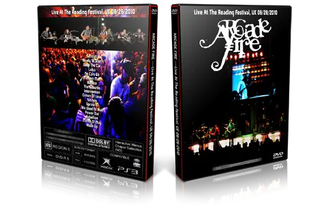 Artwork Cover of Arcade Fire Compilation DVD Reading Festival 2010 Proshot