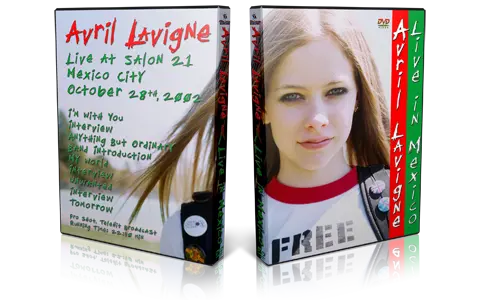 Artwork Cover of Avril Lavigne 2002-10-28 DVD Mexico City Proshot
