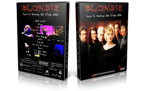 Artwork Cover of Blondie Compilation DVD Santiago De Chile 2004 Proshot
