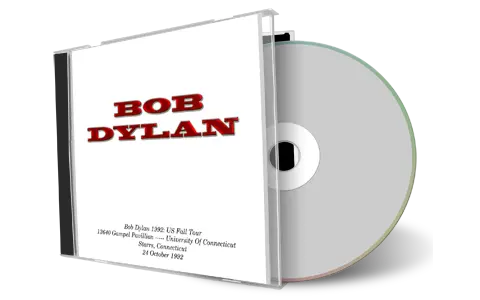 Artwork Cover of Bob Dylan 1992-10-24 CD Storrs Audience