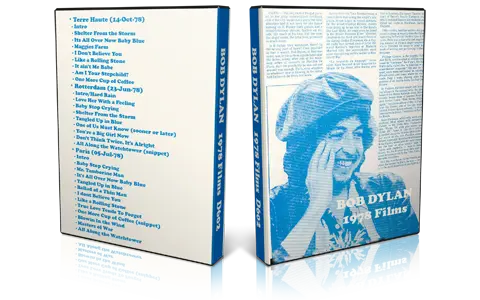 Artwork Cover of Bob Dylan Compilation DVD 1978 Terre Haute Paris and Rotterdam Proshot
