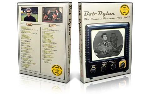 Artwork Cover of Bob Dylan Compilation DVD The Genuine Telecasts 1963-2002 Vol 1-2 Proshot