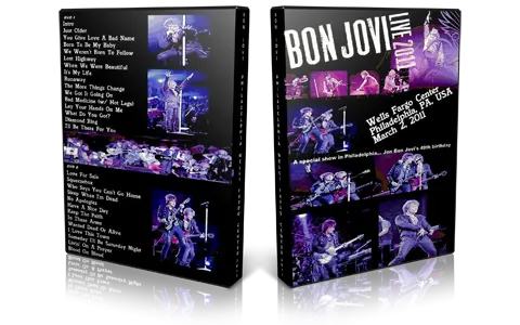 Artwork Cover of Bon Jovi 2011-03-02 DVD Philadelphia Audience