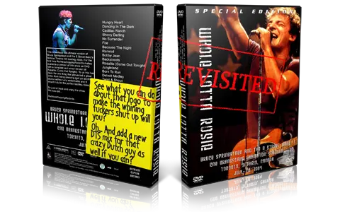Artwork Cover of Bruce Springsteen 1984-07-26 DVD Toronto Proshot