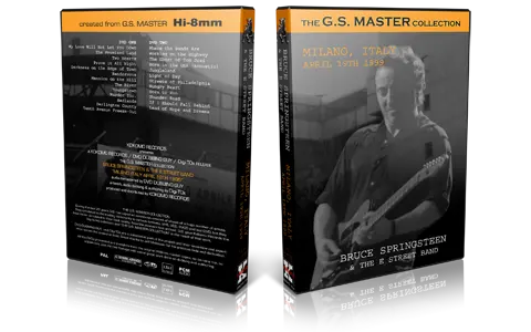 Artwork Cover of Bruce Springsteen 1999-04-19 DVD Milan Audience