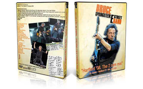 Artwork Cover of Bruce Springsteen 2008-02-28 DVD Hartford Audience