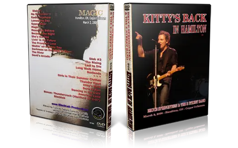 Artwork Cover of Bruce Springsteen 2008-03-03 DVD Hamilton Audience