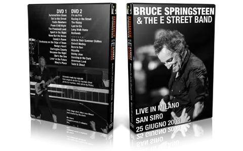 Artwork Cover of Bruce Springsteen 2008-06-25 DVD Milan Audience
