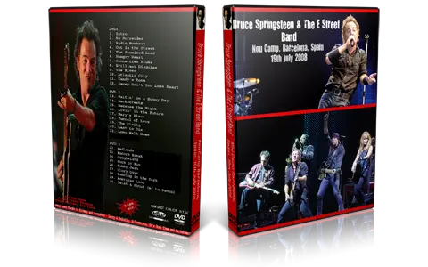 Artwork Cover of Bruce Springsteen 2008-07-19 DVD Barcelona Audience