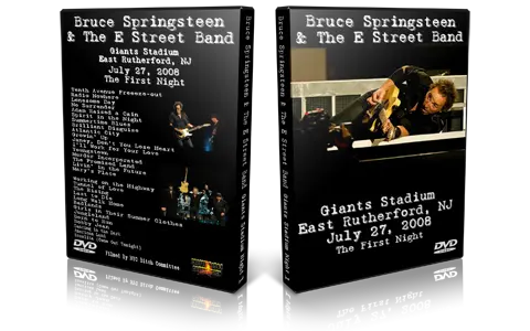 Artwork Cover of Bruce Springsteen 2008-07-27 DVD East Rutherford Audience