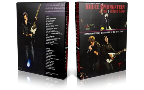 Artwork Cover of Bruce Springsteen 2008-07-28 DVD East Rutherford Audience