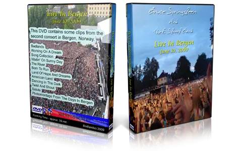 Artwork Cover of Bruce Springsteen 2009-06-10 DVD Bergen Audience