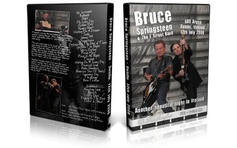 Artwork Cover of Bruce Springsteen 2009-07-12 DVD Dublin Audience