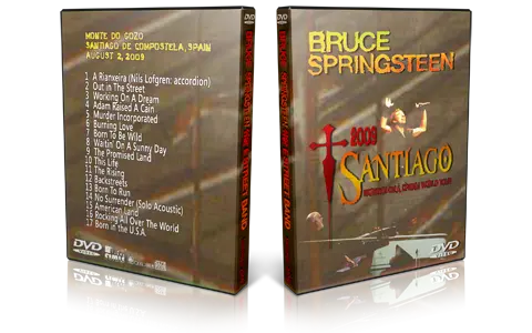 Artwork Cover of Bruce Springsteen 2009-08-02 DVD Santiago Audience