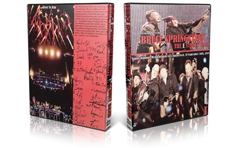 Artwork Cover of Bruce Springsteen 2009-09-30 DVD East Rutherford Audience