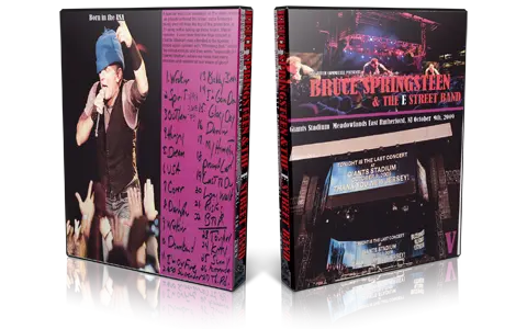 Artwork Cover of Bruce Springsteen 2009-10-09 DVD East Rutherford Audience