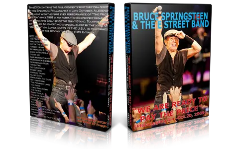 Artwork Cover of Bruce Springsteen 2009-10-20 DVD Philadelphia Audience