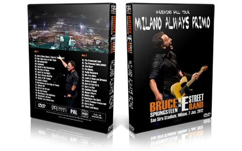Artwork Cover of Bruce Springsteen 2012-06-07 DVD Milan Audience