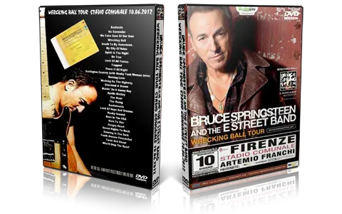 Artwork Cover of Bruce Springsteen 2012-06-10 DVD Florence Audience