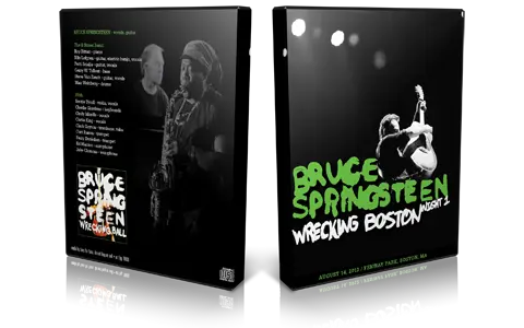 Artwork Cover of Bruce Springsteen 2012-08-14 DVD Boston Audience