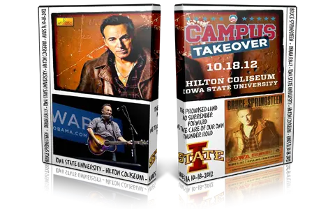Artwork Cover of Bruce Springsteen 2012-10-18 DVD Ames Audience