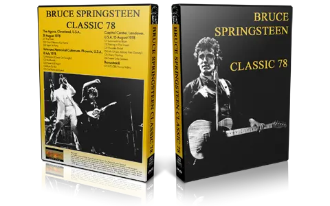 Artwork Cover of Bruce Springsteen Compilation DVD Classic 1978 Proshot