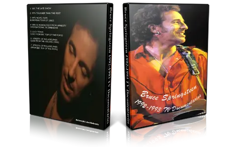 Artwork Cover of Bruce Springsteen Compilation DVD Documentaire 1992 Proshot