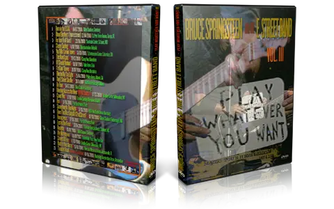 Artwork Cover of Bruce Springsteen Compilation DVD Play Whatever You Want Vol 3 Audience