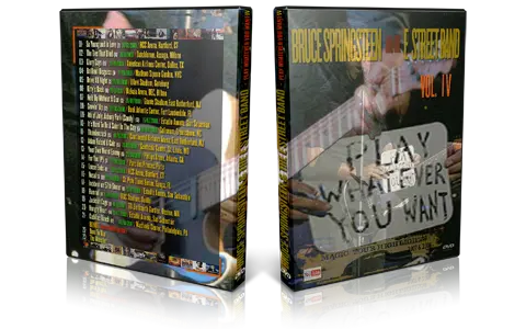Artwork Cover of Bruce Springsteen Compilation DVD Play Whatever You Want Vol 4 Audience
