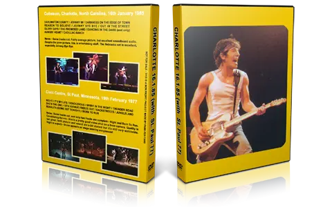 Artwork Cover of Bruce Springsteen Compilation DVD St Paul and Charlotte 1985 Audience