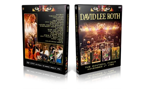 Artwork Cover of David Lee Roth 1986-11-01 DVD Montreal Audience