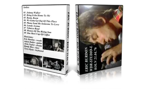 Artwork Cover of Eric Burdon 1976-04-21 DVD Cologne Proshot