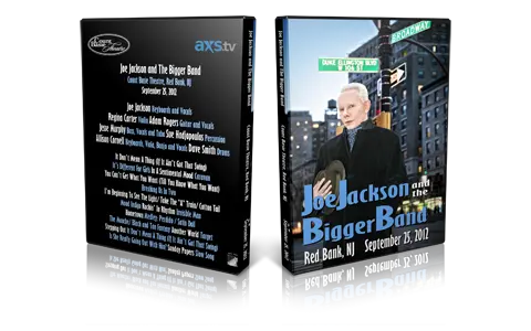 Artwork Cover of Joe Jackson 2012-09-25 DVD Red bank Proshot
