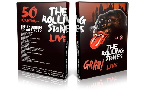 Artwork Cover of Rolling Stones 2012-11-25 DVD London Audience