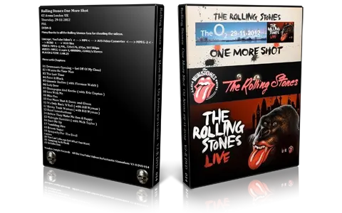 Artwork Cover of Rolling Stones 2012-11-29 DVD London Audience