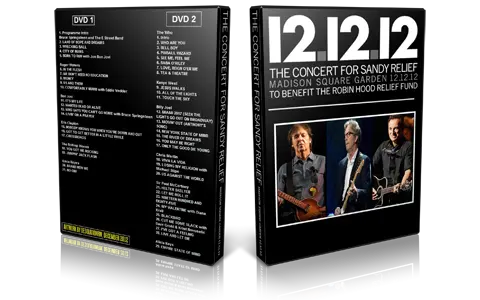 Artwork Cover of Various Artists Compilation DVD Sandy Relief 2012 Proshot
