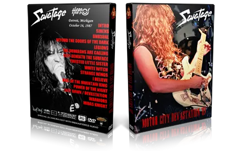 Artwork Cover of Savatage 1987-10-16 DVD Detroit Proshot