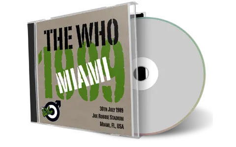 Artwork Cover of The Who 1989-07-30 CD Miami Audience