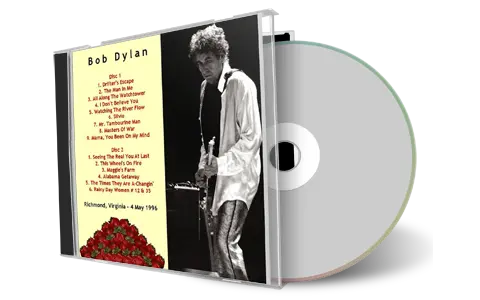 Artwork Cover of Bob Dylan 1996-05-04 CD Richmond Audience