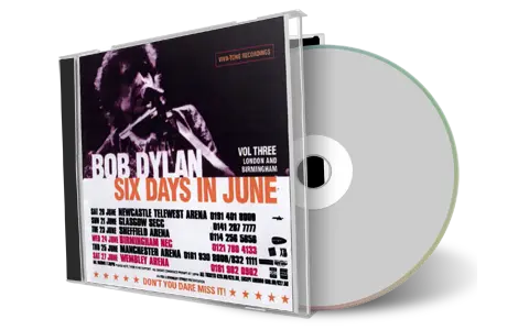 Artwork Cover of Bob Dylan 1998-06-27 CD London Audience