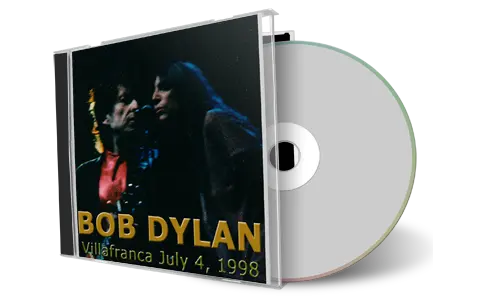 Artwork Cover of Bob Dylan 1998-07-04 CD Villafranca Audience