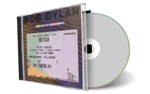 Artwork Cover of Bob Dylan 2000-09-14 CD Dublin Audience
