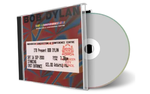 Artwork Cover of Bob Dylan 2000-09-16 CD Aberdeen Audience