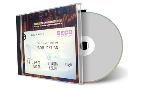 Artwork Cover of Bob Dylan 2000-09-17 CD Glasgow Audience